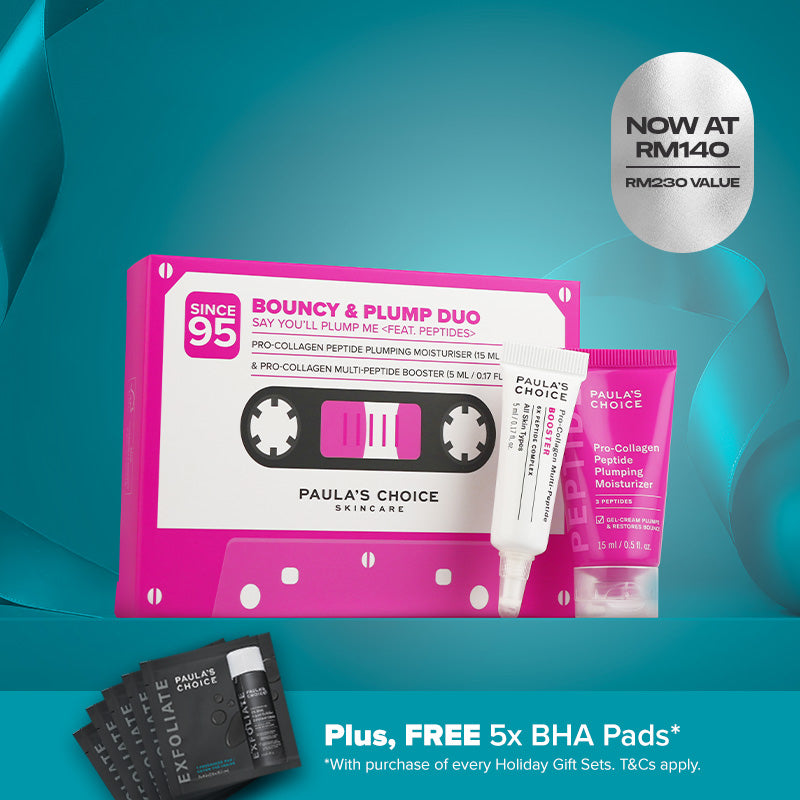 Bouncy & Plump Duo: Pro-Collagen Peptide Plumping Moisturizer 15ml + Pro-Collagen Multi-Peptide Booster 5ml